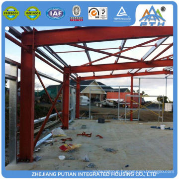 Low cost superior corrugated color steel building warehouse